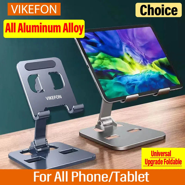 VIKEFON Aluminum Alloy Portable Tablet Holder For iPad Adjustable