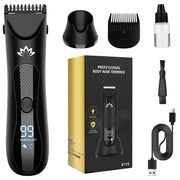 Full Body Hair Trimmer With Base Ceramic Steel Cutter Head Body Shaver