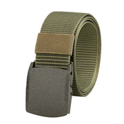 Metal Free Nylon Belt, MEN'S Tactical Woven Plastic Buckle Belt