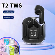 Original T2 Wireless Bluetooth Earphone Transparent HIFI Headphones