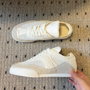 NIGO Women's Spring And Summer New Casual Sports German Trainers Comfortable Breathable Mesh Small White Shoes #NGSH16715