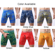 Fashion Hot Sleepwear Underwear Mens Ice Silk Lingerie Long Leg Panties Pouch Shorts Bikinis Trunks Boxer Brief