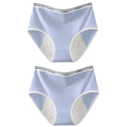 2pcs Girl Menstrual Panties Women's Physiological Briefs Ladies Period Leak Proof Panty High Waist Cotton Underwear