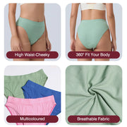 Menstrual Panties for Women Menstruation Period Panties High Waist Absorbent Underwear Girl Reusable Menstrual Brief Plus Size