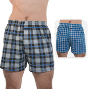 2pcs Mens Aro Pants Plaid 100% Cotton Pajama Bottoms Flat Corner Pants Loose Comfortable At home Elastic Waist Sleeping Shorts