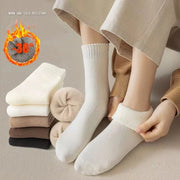 Women Socks Autumn Winter Snow Long Socks Warm Solid Socks Thickened Floor Extra Thick Hairy Soft Sleep Socks Against Cold Sock