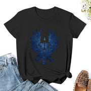 Dragon Age: Grey Warden Blue T-Shirt Female clothing cute tops lady clothes aesthetic clothes summer clothes for Women