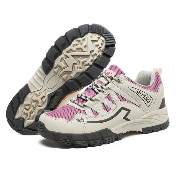 2023 Women Outdoor Casual Shoes Summer Breathable Mesh Hiking Sneakers Female Light Trekking Footwear Flat Fashion Climbing Work