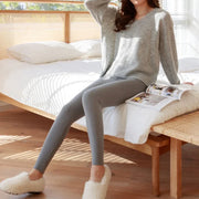 Leggings Women Winter Warm Inner High Elasticity Casual Soft Harajuku All-match Comfort Slim Classic Trousers Females Ulzzang