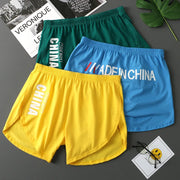 Fashion Loose Men's Underwear 100%Cotton Soft Mid Waist Arrow Pants Breathable Underpants Boys Large Size Boxer Shorts Sleepwear