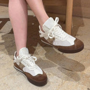 NIGO Women's Spring And Summer New Casual Sports German Trainers Comfortable Breathable Mesh Small White Shoes #NGSH16715