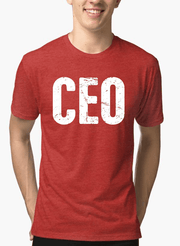 CEO Half Sleeves Melange T-shirt