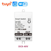 Tuya WiFi Smart Switch Module Dry Contact 10A Smart Home DIY Breaker Relay DC 8-40V AC 85-265V Works with Alexa Google Assistant