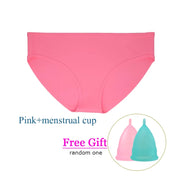 Elastic Silicone Beach Solid Waterproof Soft Women Panties Non Toxic Leakproof Menstrual Briefs for Swimming & Gift Mestrual Cup