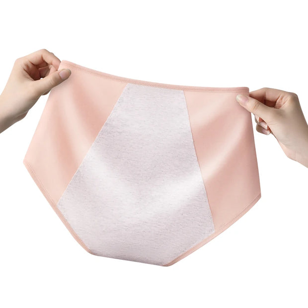 3PCS Women's Menstrual Panties for Urinary Incontinence Woman Anti Leak Panties Briefs Period Pants Underwear Cotton Brief Proof