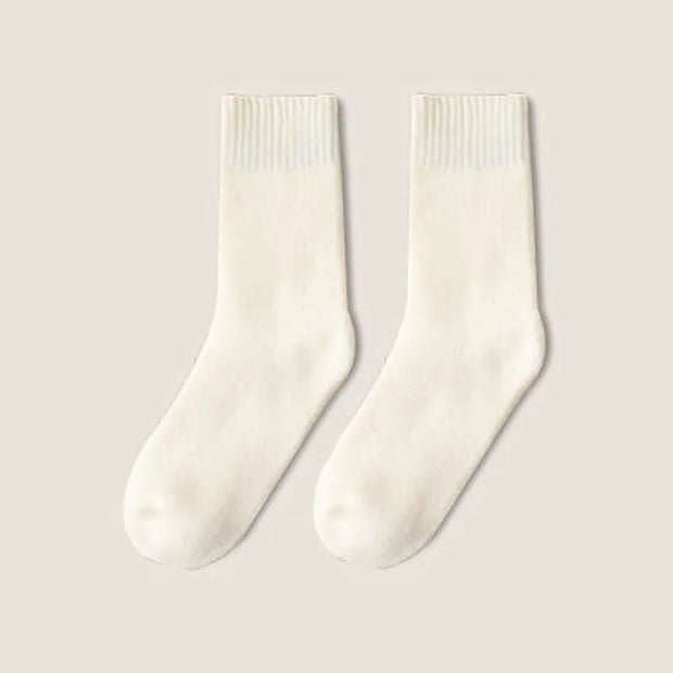 Women Socks Autumn Winter Snow Long Socks Warm Solid Socks Thickened Floor Extra Thick Hairy Soft Sleep Socks Against Cold Sock