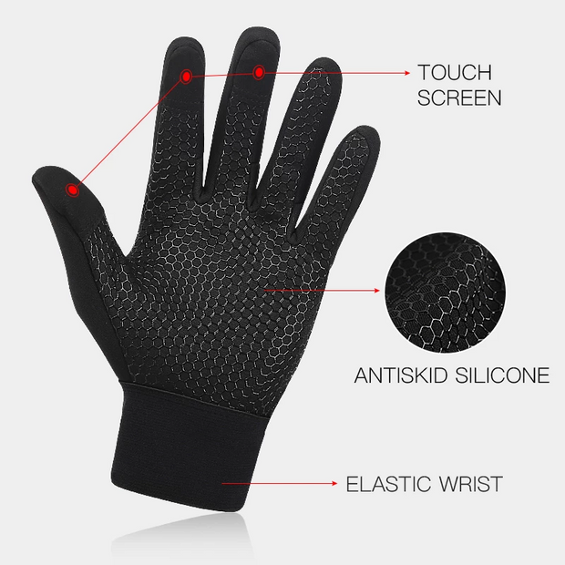 Thermal Gloves Winter Cycling Gloves With Wrist Support Touch Screen