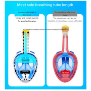 Diving Mask Scuba Mask Anti-Fog Equipment Blue