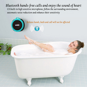 Mini Portable Waterproof Bluetooth Speaker with Suction Cup