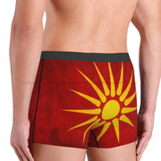 Flag Macedonia n  Of  Underpants Cotton Panties Men's Underwear Shorts Boxer Briefs