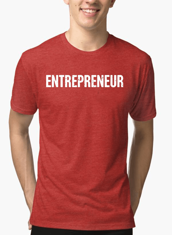 Entrepreneur Half Sleeves Melange T-shirt