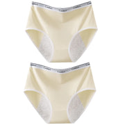 2pcs Girl Menstrual Panties Women's Physiological Briefs Ladies Period Leak Proof Panty High Waist Cotton Underwear