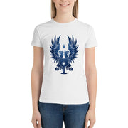 Dragon Age: Grey Warden Blue T-Shirt Female clothing cute tops lady clothes aesthetic clothes summer clothes for Women