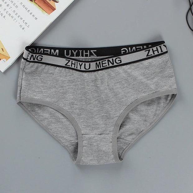 1Pcs Underwear Lovely Girl Briefs Floral Adorable Pants Baby Cotton Underpants Letter For 7-14 Years Girls Underwear