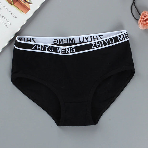 1Pcs Underwear Lovely Girl Briefs Floral Adorable Pants Baby Cotton Underpants Letter For 7-14 Years Girls Underwear