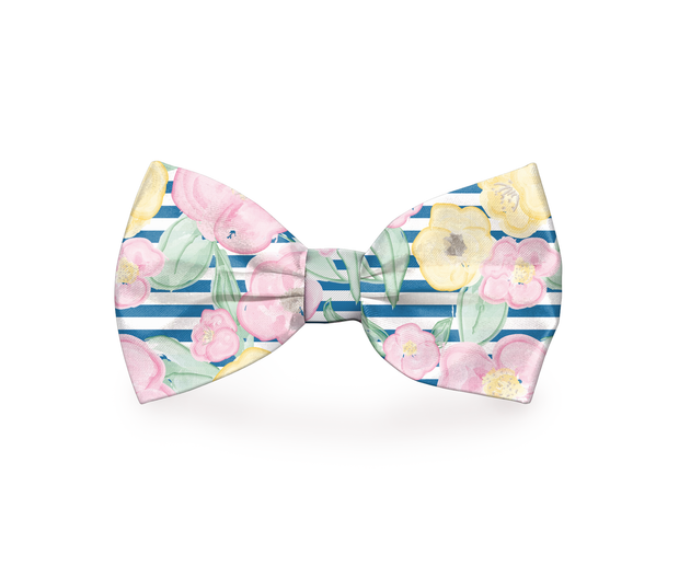 Preppy Pet Floral Dog Bow Tie