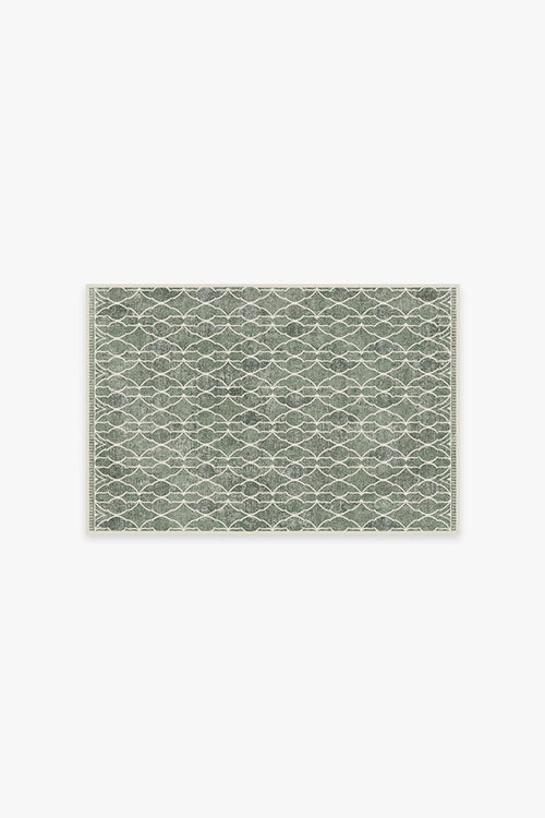 Grogu™  Trellis Sage Green Tufted Rug