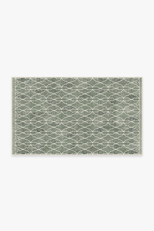 Grogu™  Trellis Sage Green Tufted Rug