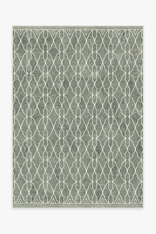 Grogu™  Trellis Sage Green Tufted Rug