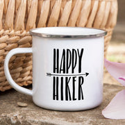 Hiking Gift for Hiker Enamel Mug Wanderlust