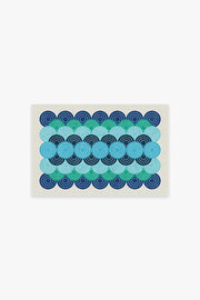 Jonathan Adler Biba Blue Green Tufted Rug