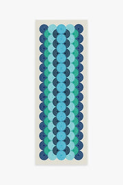 Jonathan Adler Biba Blue Green Tufted Rug