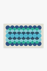 Jonathan Adler Biba Blue Green Tufted Rug