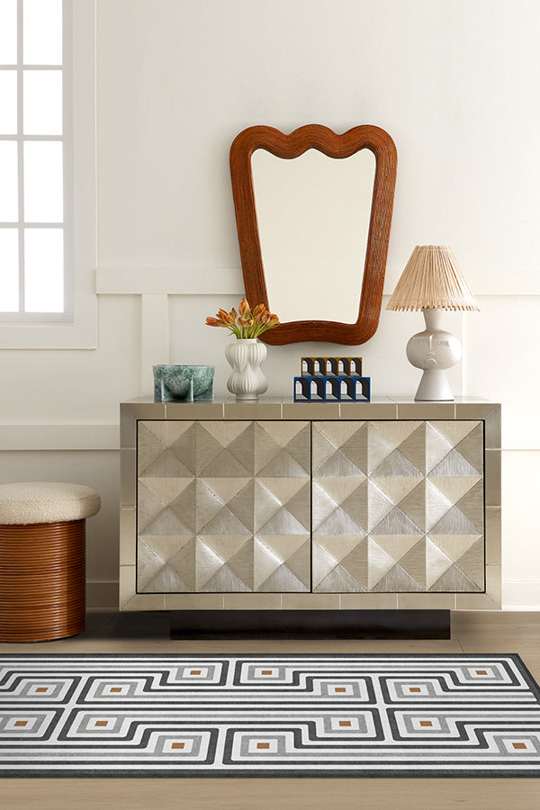 Jonathan Adler Greenwich Grey Tufted Rug