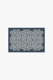 Jonathan Adler Pompidou Slate Blue Tufted Rug