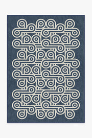 Jonathan Adler Pompidou Slate Blue Tufted Rug