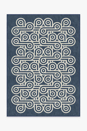 Jonathan Adler Pompidou Slate Blue Tufted Rug