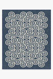 Jonathan Adler Pompidou Slate Blue Tufted Rug