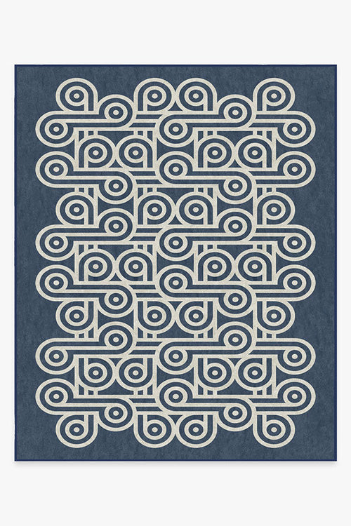 Jonathan Adler Pompidou Slate Blue Tufted Rug