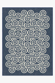 Jonathan Adler Pompidou Slate Blue Tufted Rug