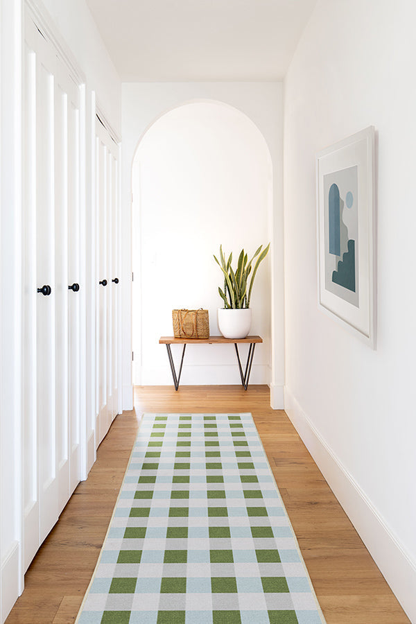 The Home Edit Sutton Moss Green & Blue Tufted Rug