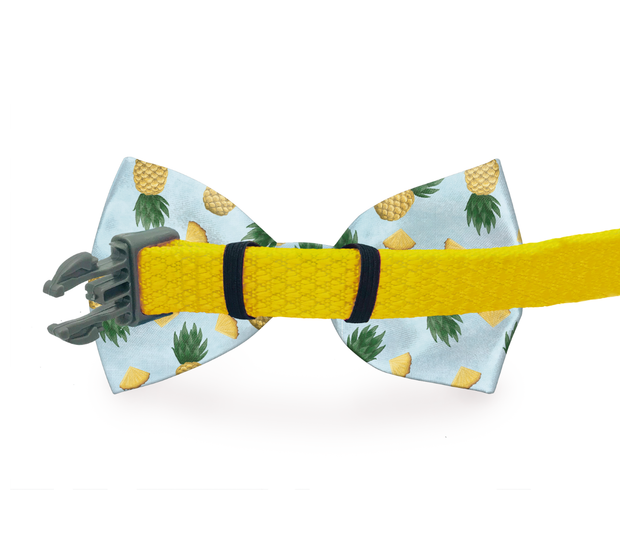 Tropic Like It's Hot Pineapple Dog Bow Tie